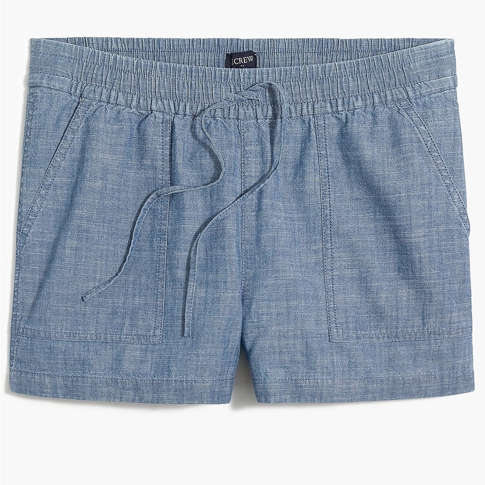 J. Crew Chambray drawstring short
